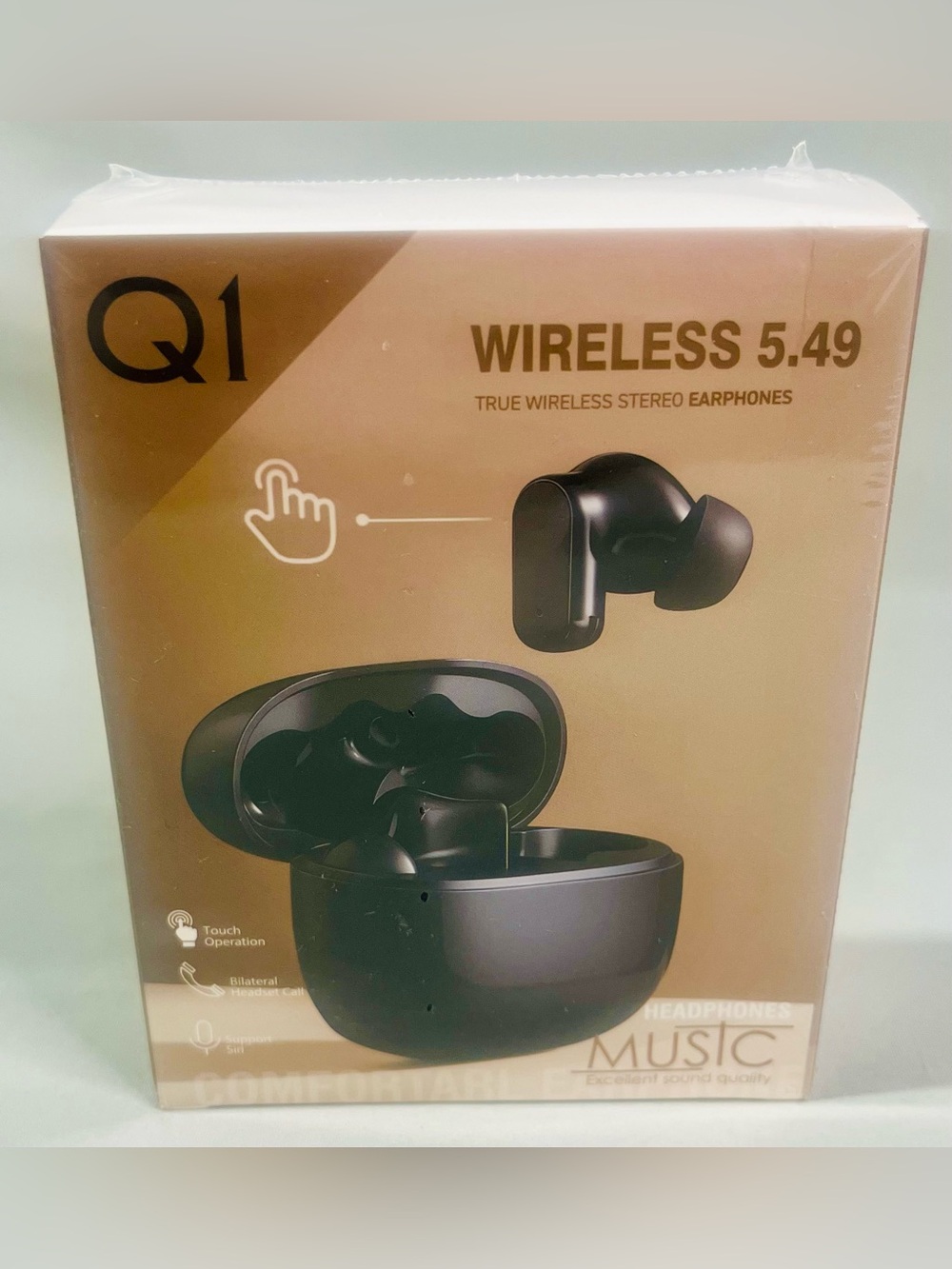 Wireless 5.49 True Wireless Earbuds - Black